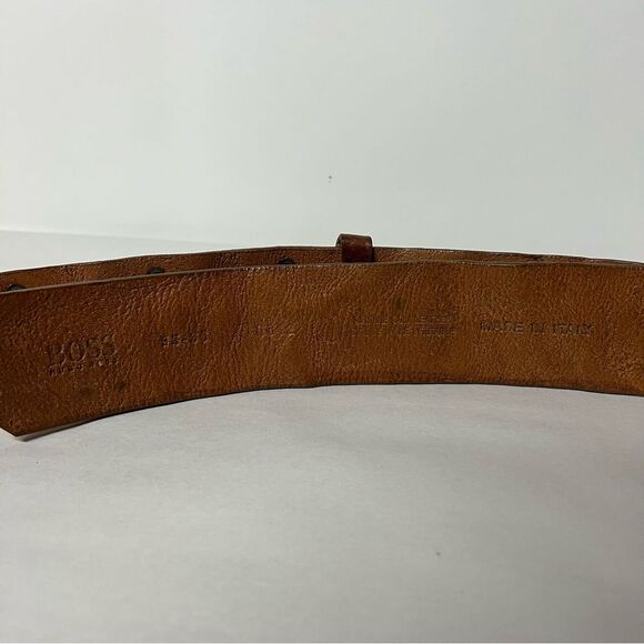 Hugo Boss Brown Leather Belt Made in Italy main image 6